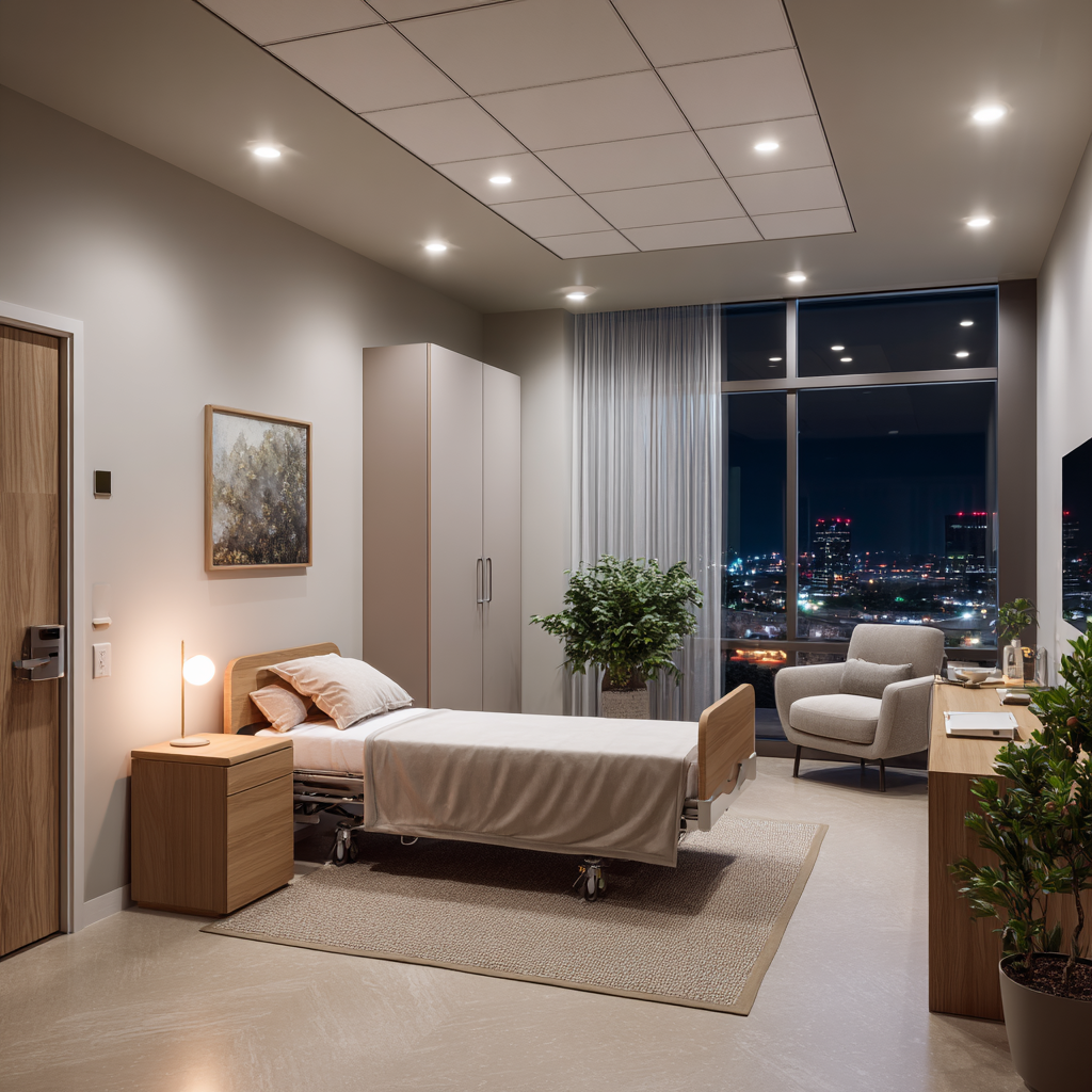 Medical detox treatment room at ALRA Rehab in Rowland Heights